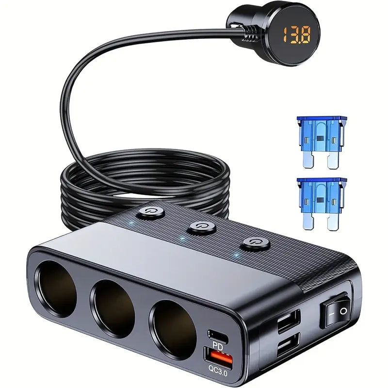 7 In 1 Car Charger Splitter