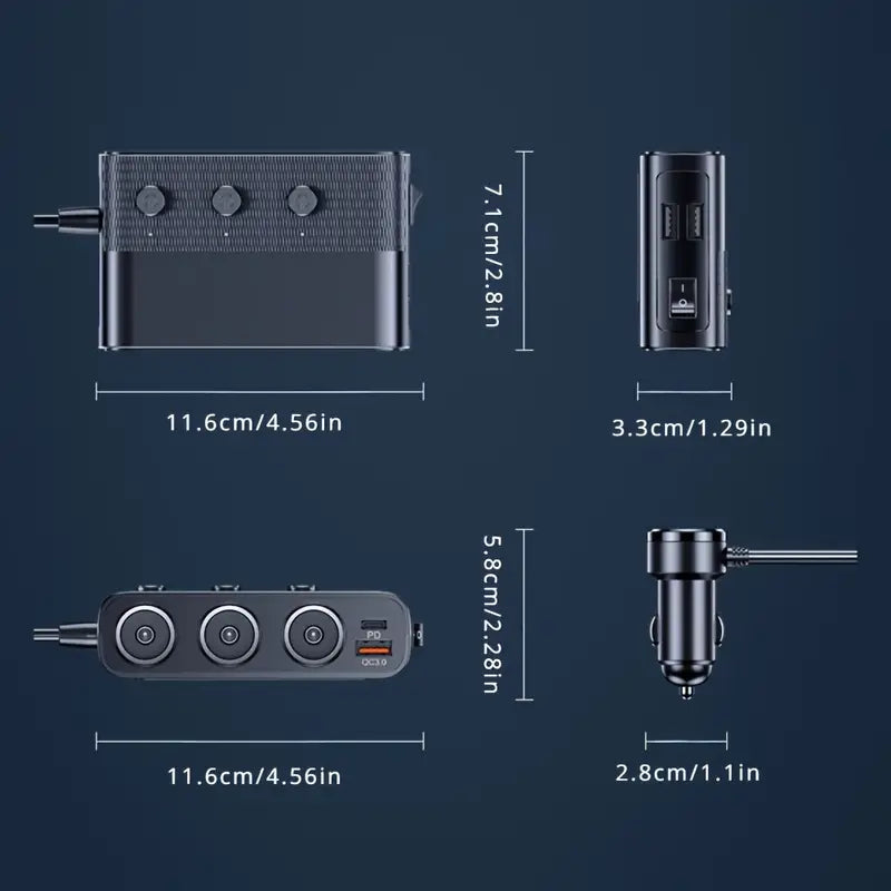 7 In 1 Car Charger Splitter
